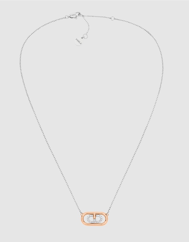 Furla - Ooh Silver and Rose-Tone Necklace