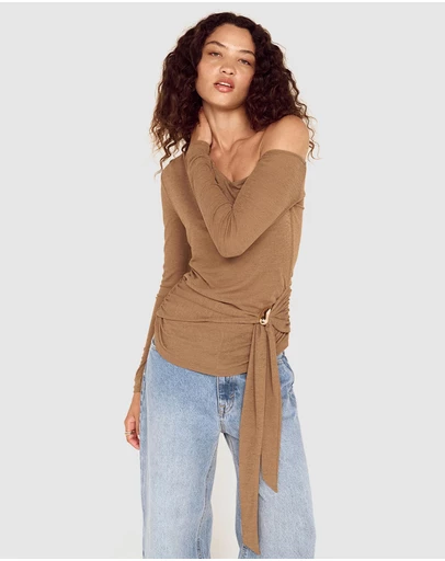MINKPINK - Noa Assym Mesh Top