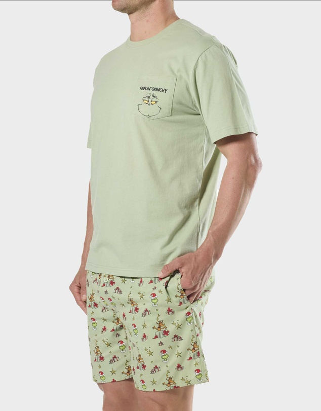 Mitch Dowd - Mitchdowd Pastel Grinch Mens Pyjama Set
