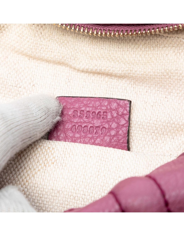 Pre-Loved by Azura Reborn - Pre-Loved Mini Pebbled Calfskin Soho Chain Crossbody