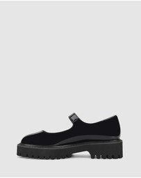 Verali - Nero Chunky Mary Jane Loafers