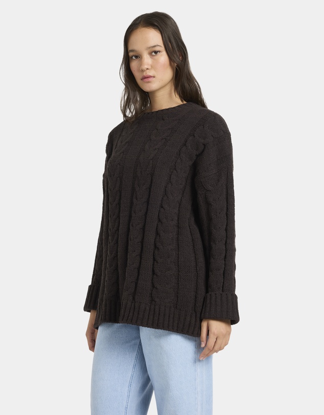 Volcom - Womens Cable Cover Crew Neck