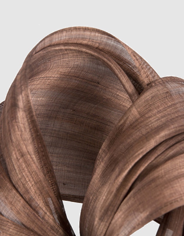 Fillies Collection - Bespoke Coffee Bow Racing Fascinator