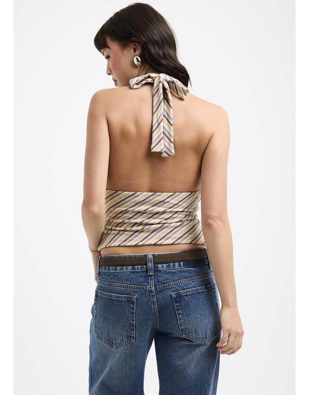 Insight - Danni Stripe Halter Top
