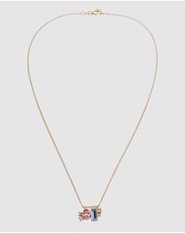 Elli Jewelry - Necklace Crystal Dainty 925 Sterling Silver Gold-Plated