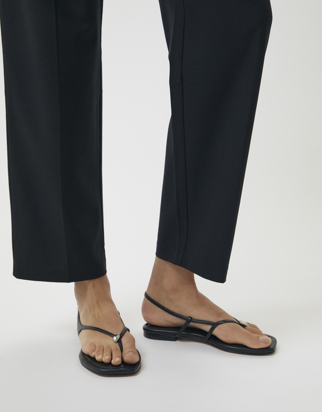 Brie Leon - Halle Flat Sandal - Leather