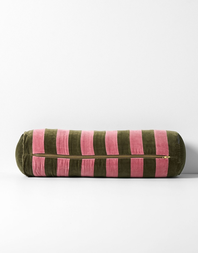 Aura Home - Velvet Stripe Bolster