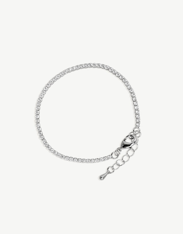 Zahar - Liliana Tennis Bracelet Silver