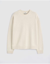 COS - Knitted Cotton Crew-Neck Jumper