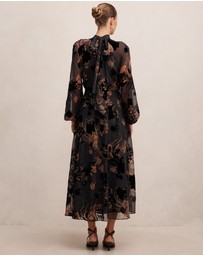 Forever New - Janelle Velvet Burnout Maxi Dress