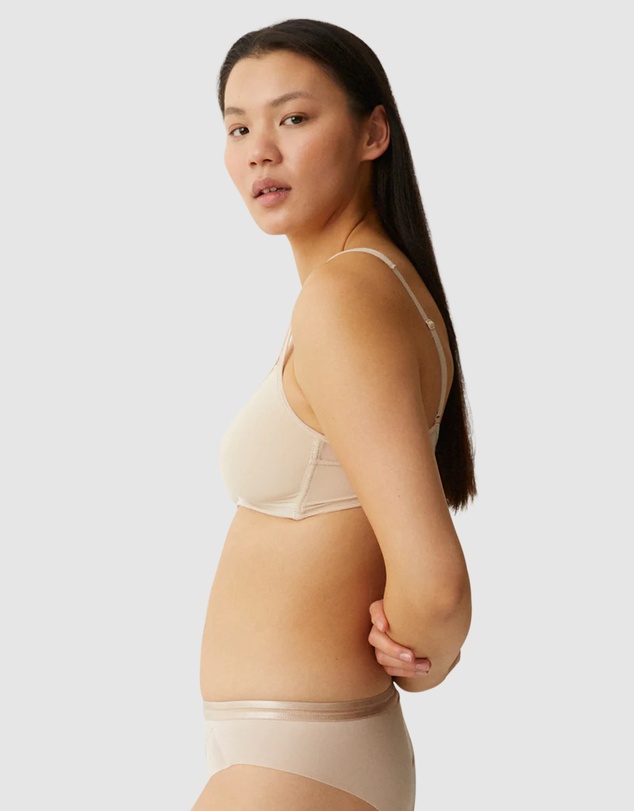 Naturana - Seamless Wirefree Bra With Mesh
