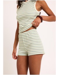 Subtitled - Capri Striped Shorts