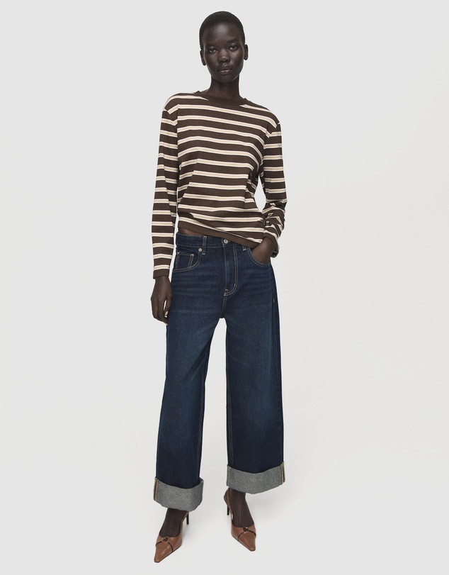 M.N.G - Long-Sleeved Striped T-Shirt