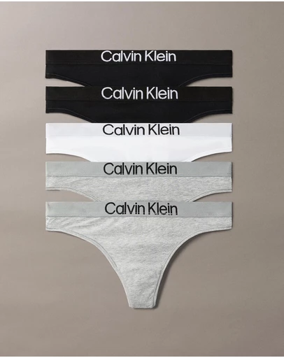 Calvin Klein - 5-Pack Cotton Stretch Thong