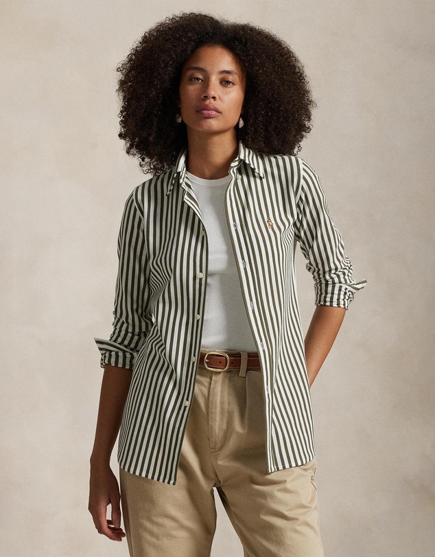 Polo Ralph Lauren - Striped Knit Oxford Cotton Shirt