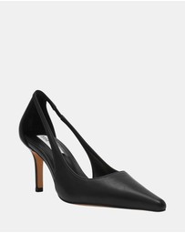 Steve Madden - Altra Black Leather Heels