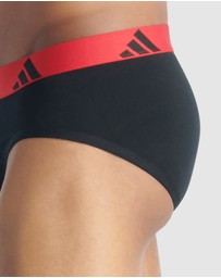 adidas Sportswear - 3 Pack Active Flex Cotton Brief Underwear