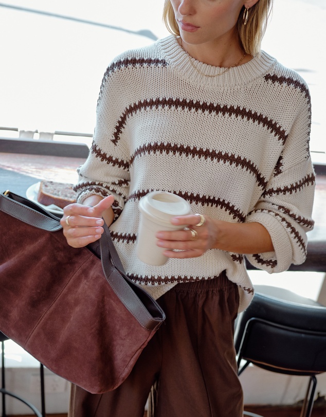 Ceres Life - Lila Oversized Knit Crew