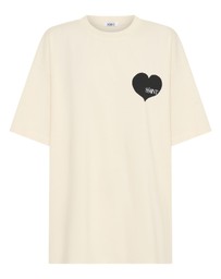 SSAINT - Heart Tee Cream & Black