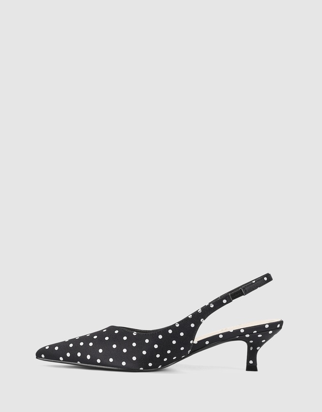 Verali - Lush Slingback Kitten Heels