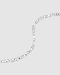 Wanderlust + Co - Multi Hearts 925 Sterling Silver Bracelet