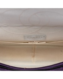 Pre-Loved by Azura Reborn - Pre-Loved Quilted Jersey Coco Croc Reissue 2.55 Double Flap 227
