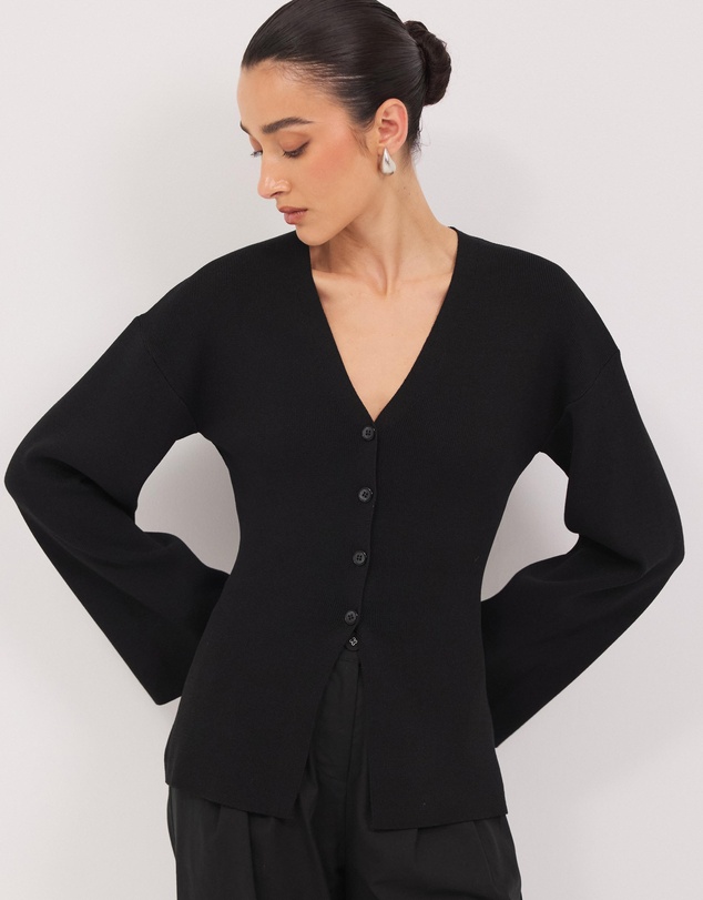 Calli - Tiarne Flared Knit Cardigan