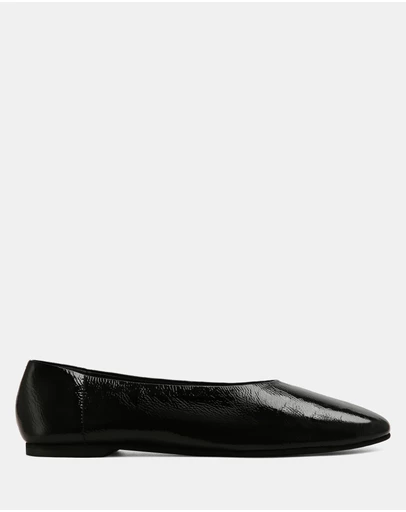 Nokwol - Tamsin Black Crinkle Patent