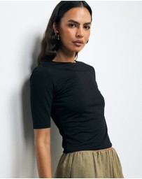 AERE - Kora Scoop Back Top
