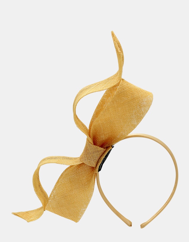 Morgan & Taylor - Sutton Fascinator in Butter Yellow